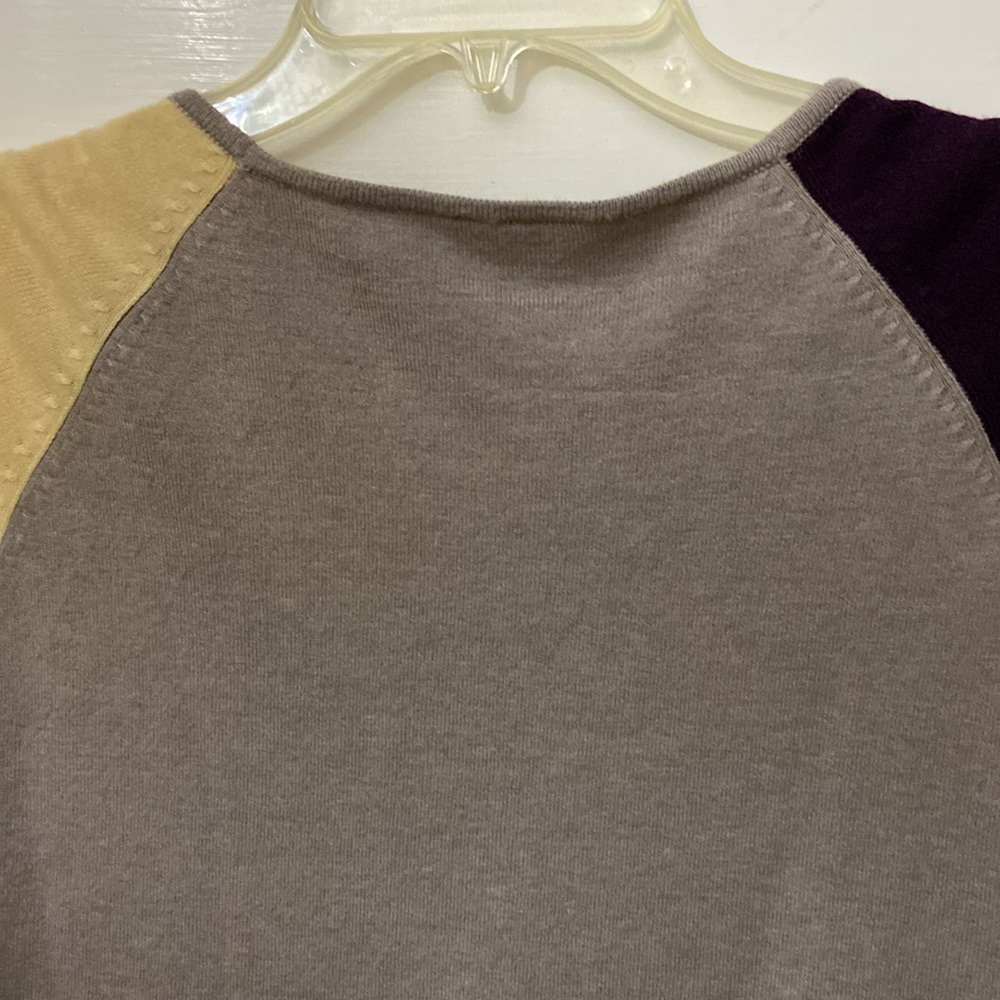 Designer Colorblock Cardigan Sweater - Picture 11 of 13